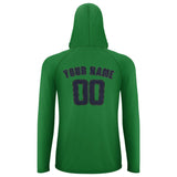 Custom Emerald Green Navy UV-Hoodie