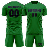 Custom Emerald Green Navy Soccer Jersey