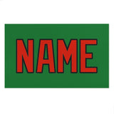 Custom Emerald Green Orange Red Beach Towel