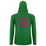 Custom Emerald Green Pink UV-Hoodie