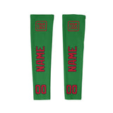 Custom Emerald Green Red Arm Sleeve