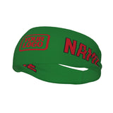 Custom Emerald Green Red Sports headband