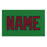 Custom Emerald Green Crimson Red Beach Towel