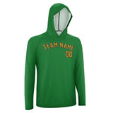Custom Emerald Green Yellow UV-Hoodie
