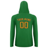 Custom Emerald Green Yellow UV-Hoodie