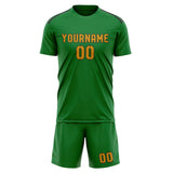 Custom Emerald Green Yellow Soccer Jersey