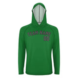 Custom Emerald Green Dark Grey UV-Hoodie
