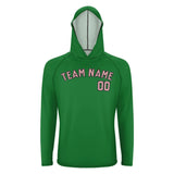 Custom Emerald Green Light Pink UV-Hoodie