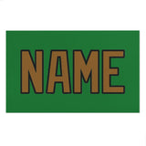 Custom Emerald Green Khaki Beach Towel