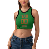 Custom Emerald Green Khaki Sleeveless Tank Top