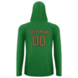 Custom Emerald Green Khaki UV-Hoodie