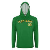 Custom Emerald Green Light Yellow UV-Hoodie
