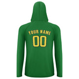 Custom Emerald Green Light Yellow UV-Hoodie