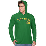 Custom Emerald Green Light Yellow UV-Hoodie