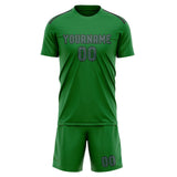 Custom Emerald Green Blue Green Soccer Jersey