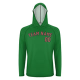 Custom Emerald Green Copper Rose UV-Hoodie