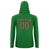 Custom Emerald Green Copper Rose UV-Hoodie