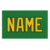 Custom Emerald Green Gold Beach Towel