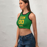 Custom Emerald Green Gold Sleeveless Tank Top