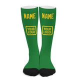 Custom Emerald Green Gold Knee-High Sock