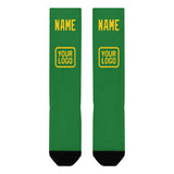 Custom Emerald Green Gold Knee-High Sock