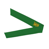 Custom Emerald Green Gold Headband