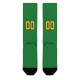 Custom Emerald Green Gold Knee-High Sock