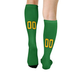 Custom Emerald Green Gold Knee-High Sock
