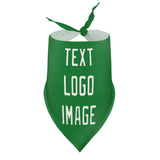 Custom Emerald Green White Pet Scarf