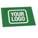 Custom Emerald Green White Flag