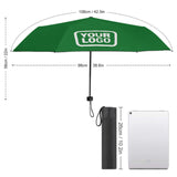 Custom Emerald Green White Automatic Umbrella
