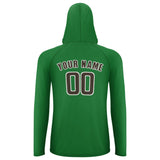 Custom Emerald Green Brown UV-Hoodie