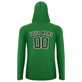 Custom Emerald Green Olive UV-Hoodie