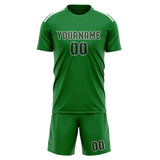 Custom Emerald Green Dark Green Soccer Jersey