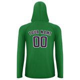 Custom Emerald Green Purple UV-Hoodie