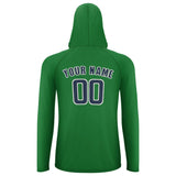 Custom Emerald Green Blue UV-Hoodie
