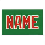 Custom Emerald Green Orange Red Beach Towel