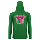 Custom Emerald Green Pink UV-Hoodie