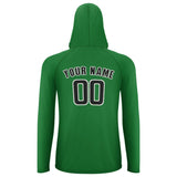 Custom Emerald Green Black UV-Hoodie