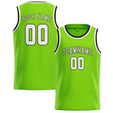 Custom Emerald Green & White Colors Design Sports Basketball Jersey