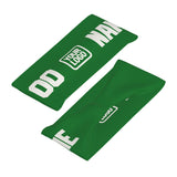 Custom Emerald Green White Sports headband