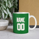 Custom Emerald Green White Mug