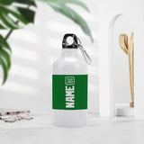 Custom Emerald Green White Sports Bottle