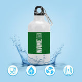 Custom Emerald Green White Sports Bottle