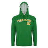 Custom Emerald Green Yellow UV-Hoodie