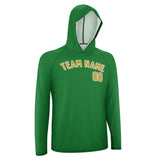 Custom Emerald Green Yellow UV-Hoodie