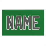 Custom Emerald Green Dark Grey Beach Towel