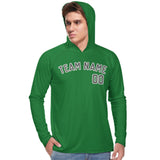 Custom Emerald Green Dark Grey UV-Hoodie