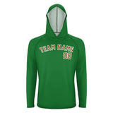 Custom Emerald Green Khaki UV-Hoodie