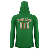 Custom Emerald Green Khaki UV-Hoodie